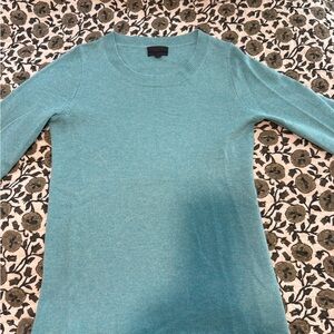 J CrewTeal Long Sleeve Cashmere Sweater